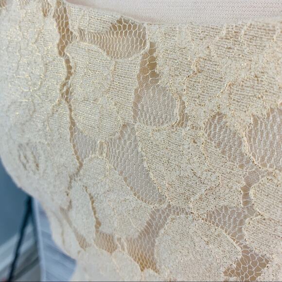 One Clothing Gold lace with sparkle dress sparkle - Picture 3 of 7